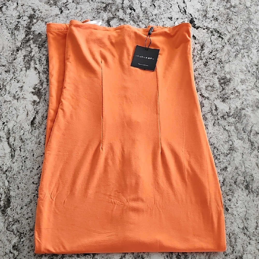 JLUXLABEL Radiant Orange Dress Size Small